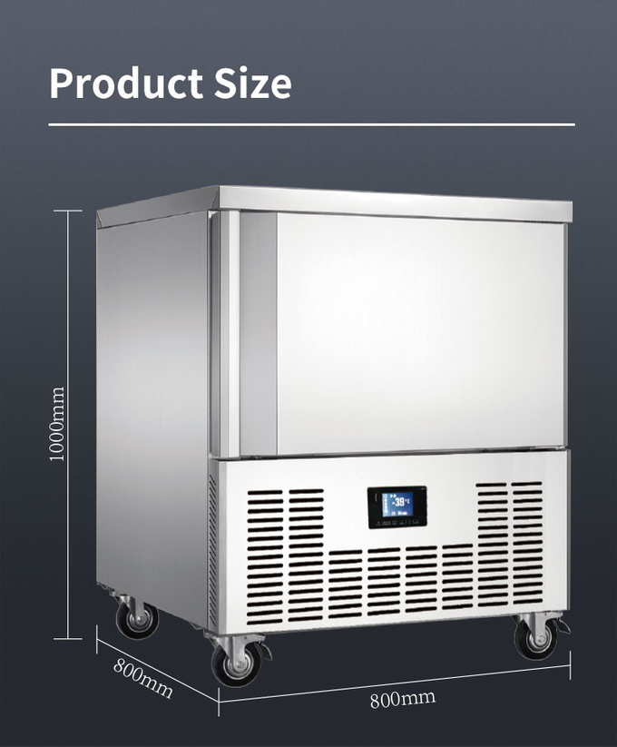 15 tac Blast Freezer Chiller Szybkie zamrażanie, komercyjny agregat chłodniczy o mocy 1500 W 7