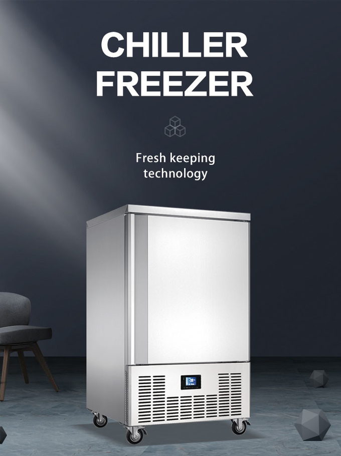 15 tac Blast Freezer Chiller Szybkie zamrażanie, komercyjny agregat chłodniczy o mocy 1500 W 0