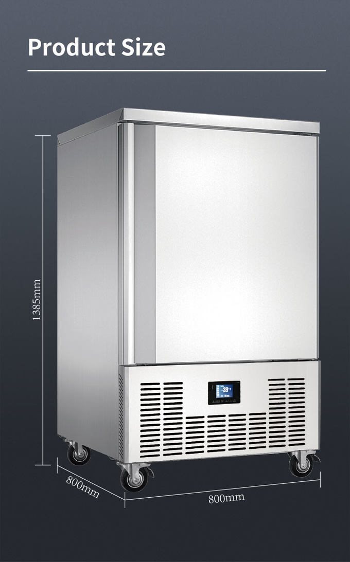 15 tac Blast Freezer Chiller Szybkie zamrażanie, komercyjny agregat chłodniczy o mocy 1500 W 9